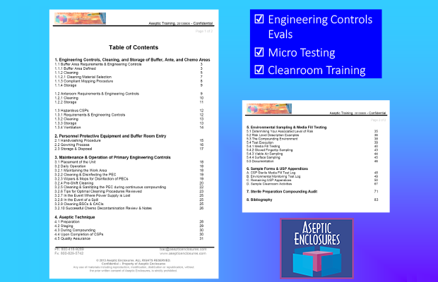Screenshot of Cleanroom Training document